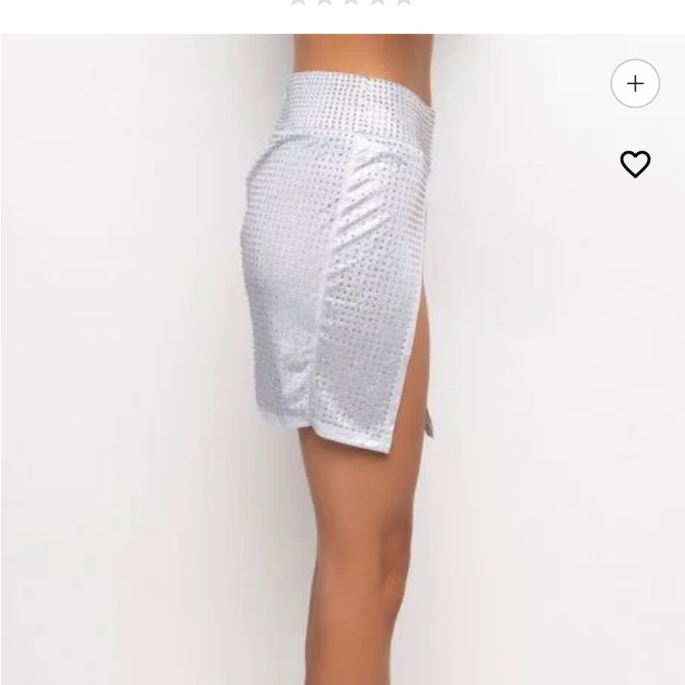 Get It Right Mini Rhinestone Skirt - Picture 2 of 15